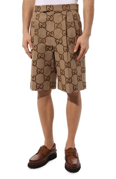 Хлопковые шорты GUCCI, арт. 673181 ZAHT6, фото 3