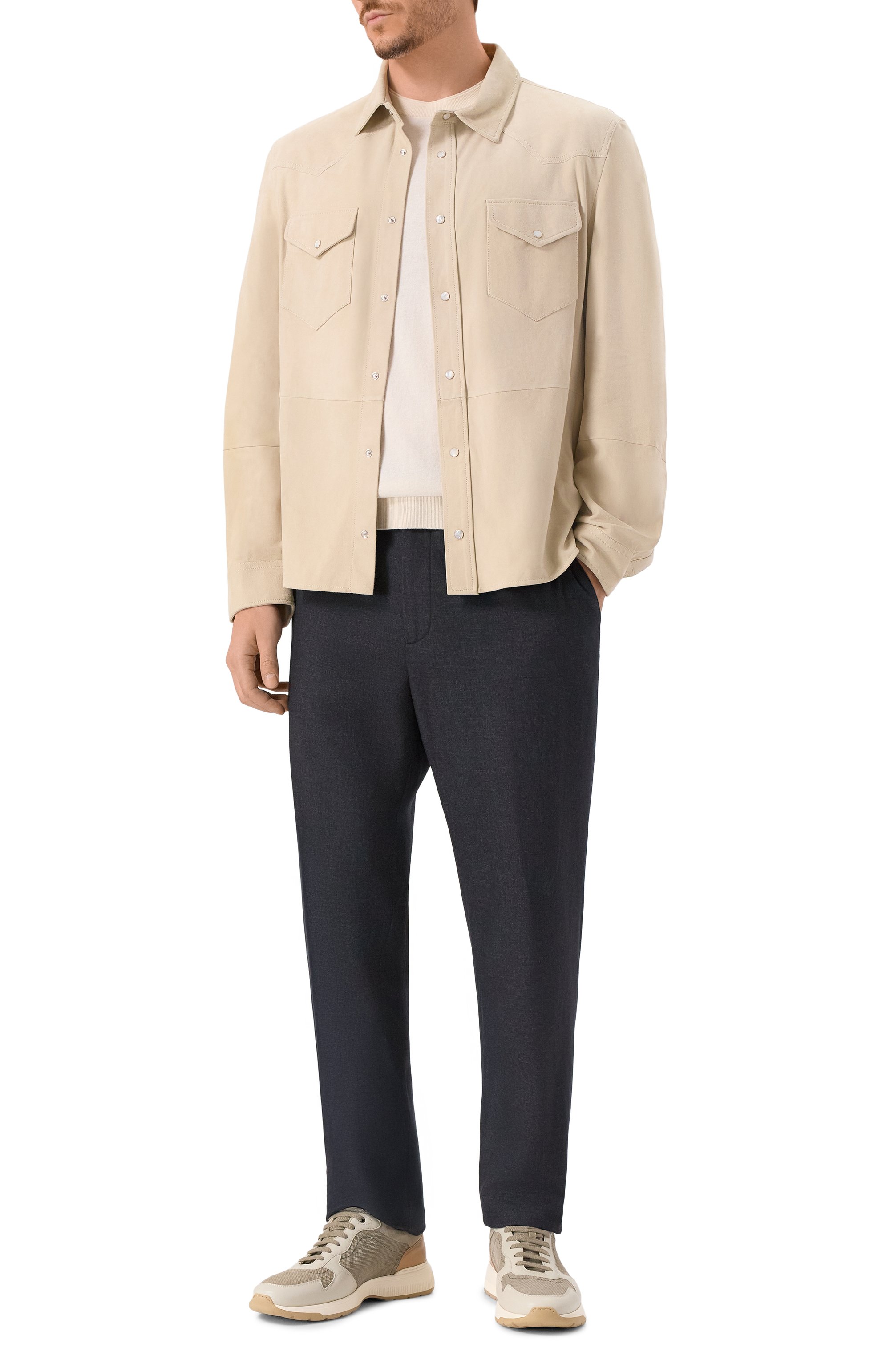 Замшевая куртка-рубашка BRUNELLO CUCINELLI, арт. MPCMI1721, фото 2