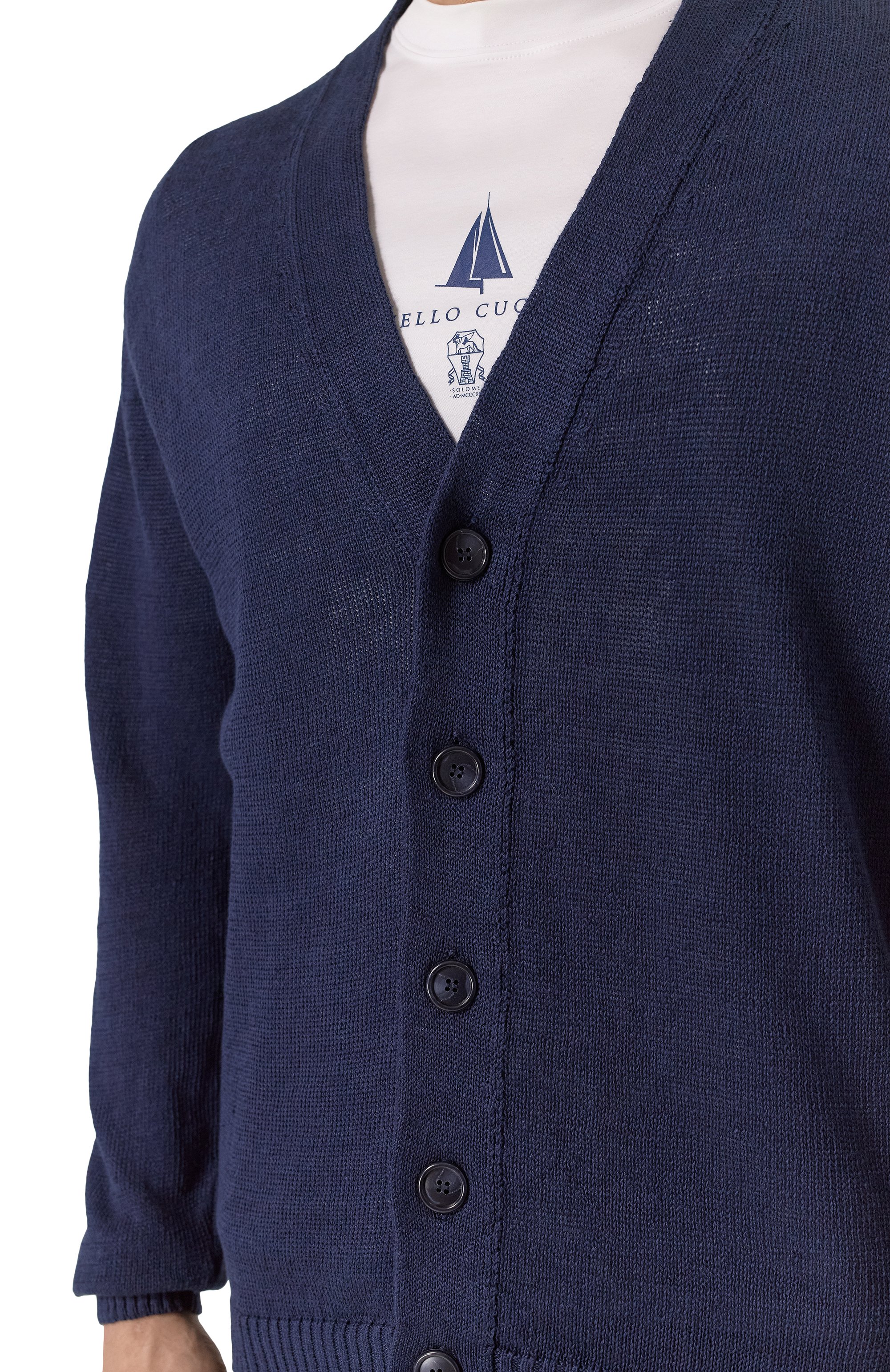 Кардиган изо льна и хлопка DANIELE FIESOLI, арт. DF2075, фото 5