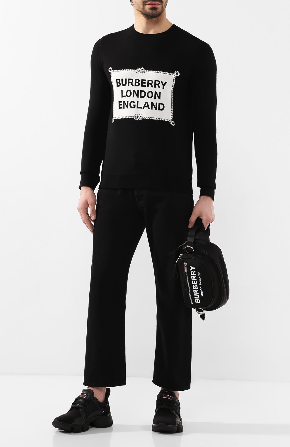 Шерстяной джемпер BURBERRY, арт. 8023660, фото 2