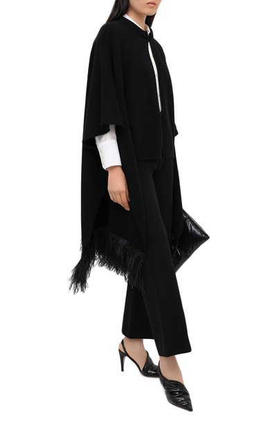 Накидка из шерсти и кашемира VALENTINO, арт. UB3KSA065QK, фото 2