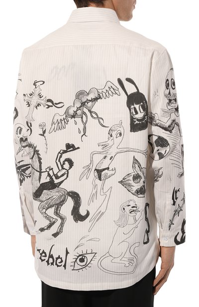 Хлопковая рубашка DOMREBEL, арт. TATT00/L0NGSLEEVE SHIRT, фото 4