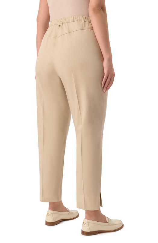 Хлопковые брюки Marina Sport ACLINE Бежевый  ACLINE Фото 4