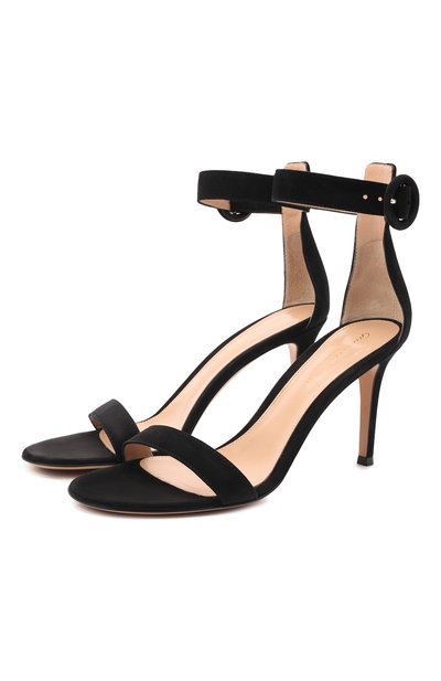 Женские замшевые босоножки portofino 85 GIANVITO ROSSI, арт. G60953.85RIC.CAMNER0