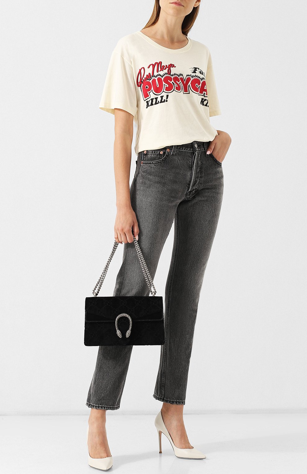 Хлопковая футболка с принтом GUCCI, арт. 492347/X3Q33, фото 2