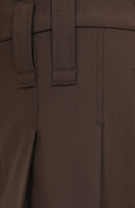 Шерстяные шорты Brunello Cucinelli MPW07P8953 Коричневый  MPW07P8953 Фото 6