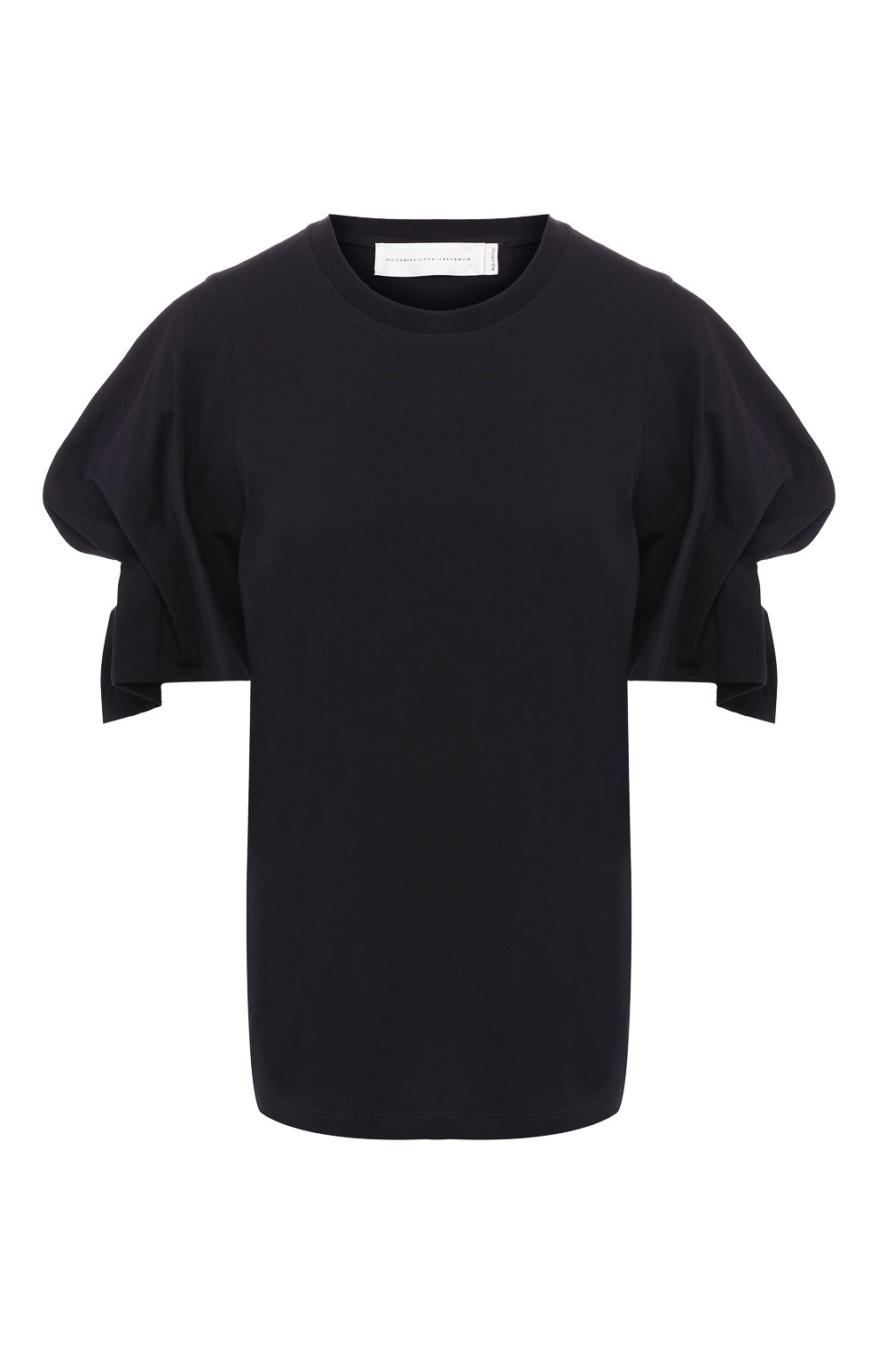 Хлопковая футболка VICTORIA, VICTORIA BECKHAM, арт. JYVV 107 PSS19 C0TT0N JERSEY/P0PLIN, фото 1