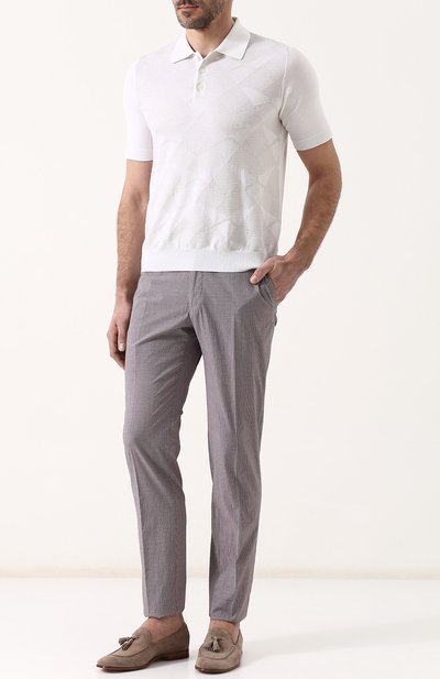 Поло с короткими рукавами из смеси шелка и хлопка ZILLI, арт. MBP-PB412-CAMU1/MC03, фото 2