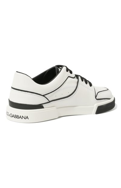 Кожаные кеды portofino new roma DOLCE & GABBANA белого цвета по цене 45700 руб., арт. DA5090/AY953/37-39, фото 3 Кожаные кеды portofino new roma DOLCE & GABBANA, арт. DA5090/AY953/37-39, фото 3