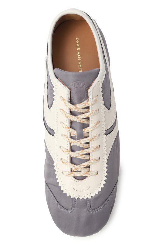 Комбинированные кеды Dries Van Noten 252-011723-601 Голубой  252-011723-601 Фото 6