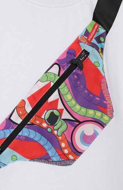 Хлопковая футболка SPRAYGROUND, арт. SPY1402WHT, фото 3