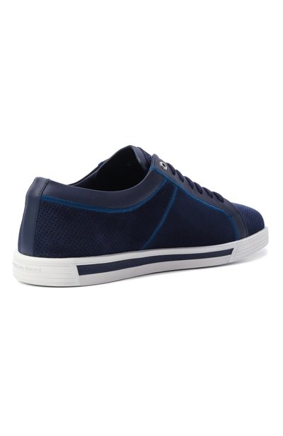 Замшевые кеды STEFANO RICCI темно-синего цвета по цене 142500 руб., арт. UV33_G5208/SDPWY, фото 5 Замшевые кеды STEFANO RICCI, арт. UV33_G5208/SDPWY, фото 5