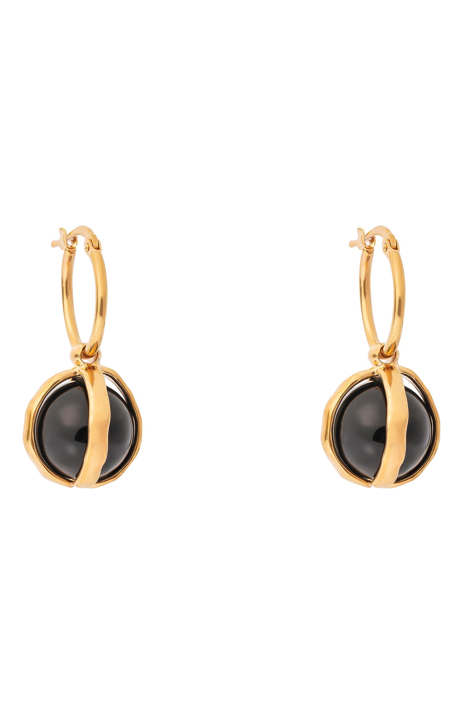 Серьги JIL SANDER черного цвета по цене 84350 руб., арт. J11VG0355/P9377, фото 3 Серьги JIL SANDER, арт. J11VG0355/P9377, фото 3