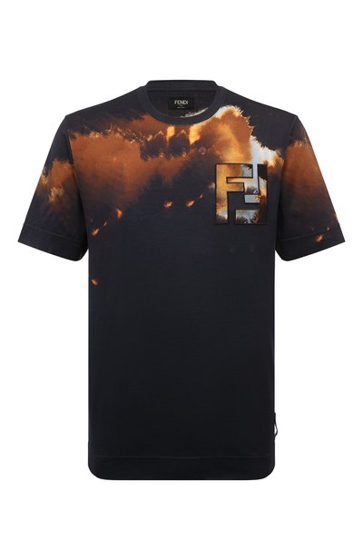 Мужская хлопковая футболка FENDI, арт. FY0936/AN2B/F01WH