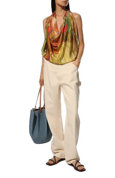 Шелковый платок настурция GOURJI, арт. T21NS7R, фото 2