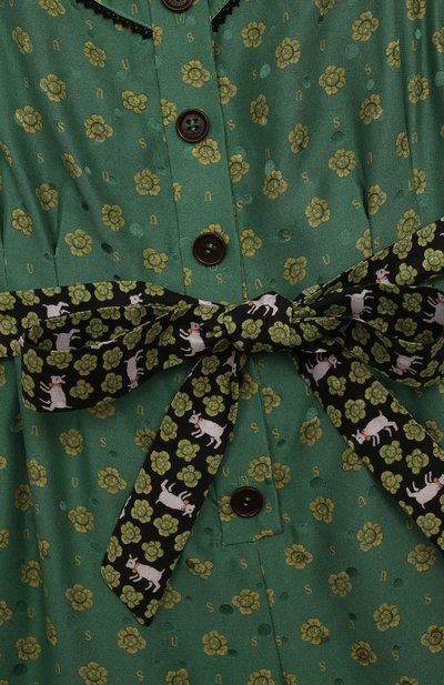 Шелковый комбинезон ULYANA SERGEENKO зеленого цвета по цене 40000 руб., арт. JST001KD23P (0128б23), фото 3 Шелковый комбинезон ULYANA SERGEENKO, арт. JST001KD23P (0128б23), фото 3