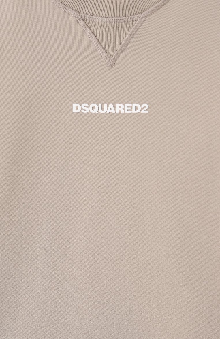 Мужского хлопковый свитшот DSQUARED2 светло-бежевого цвета, арт. DQ2739/D0094 | Фото 3 (Нос: Не проставлено; Девочки Кросс-КТ: Свитшот-одежда; Региональные ограничения белый список (Axapta Mercury): Не проставлено; Мальчики Кросс-КТ: Свитшот-одежда; Материал внешний: Хлопок; Ростовка одежда: 4 года | 104 см, 8 лет | 128 см, 6 лет | 116 см, 10 - 11 лет | 140 - 146см, 13 - 15 лет | 158 см, 16 лет | 164 см)