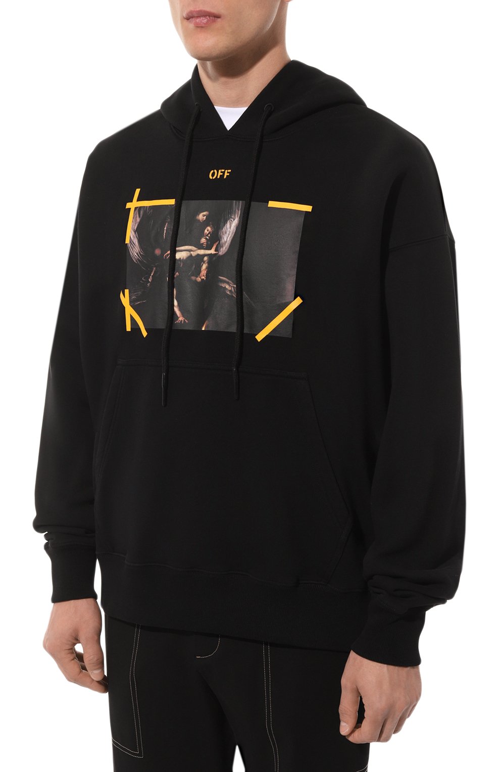 Хлопковое худи OFF-WHITE, арт. OMBB085C99FLE0091001, фото 3