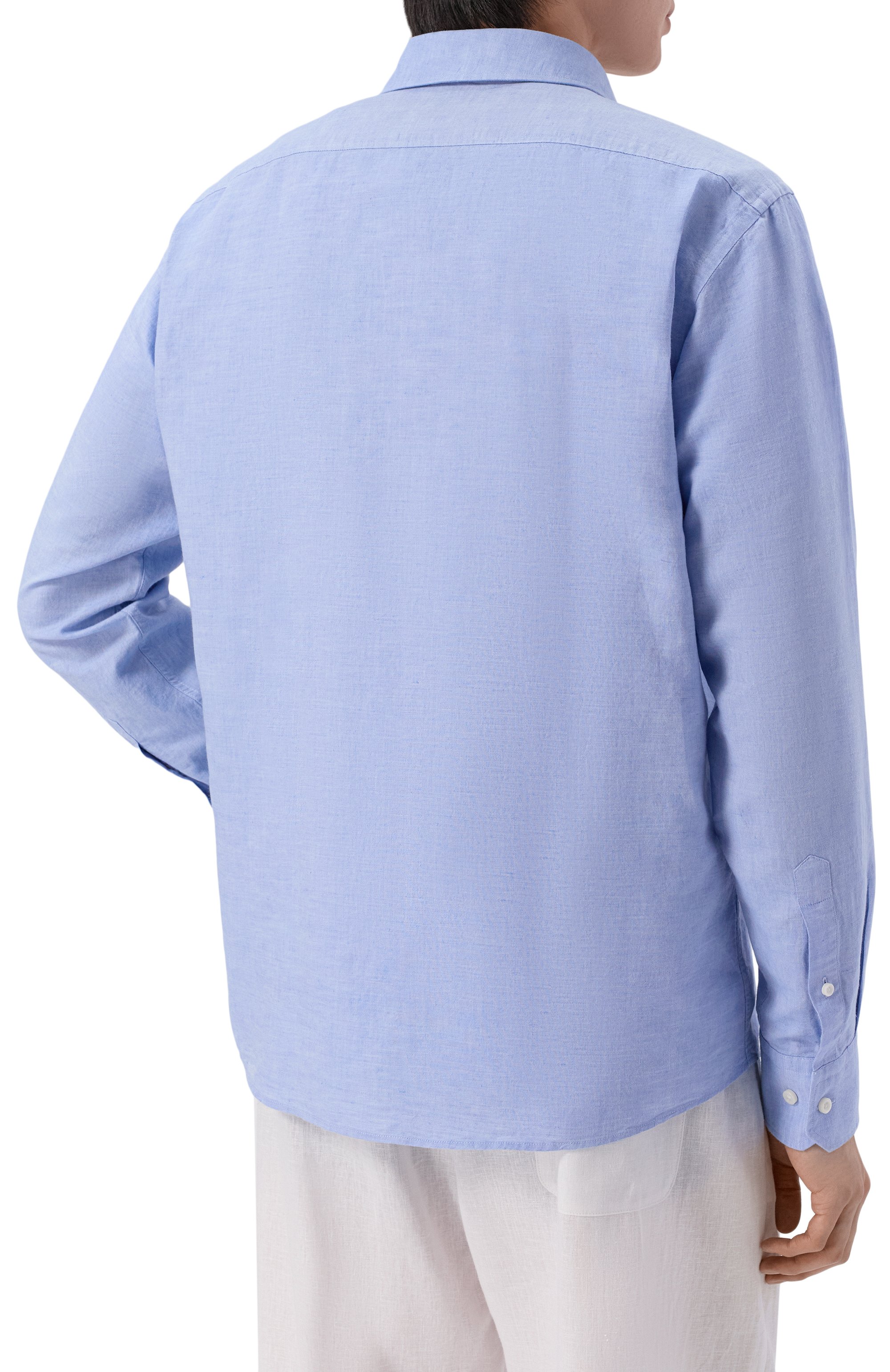 Рубашка изо льна и хлопка BOSS, арт. 50561124, фото 4