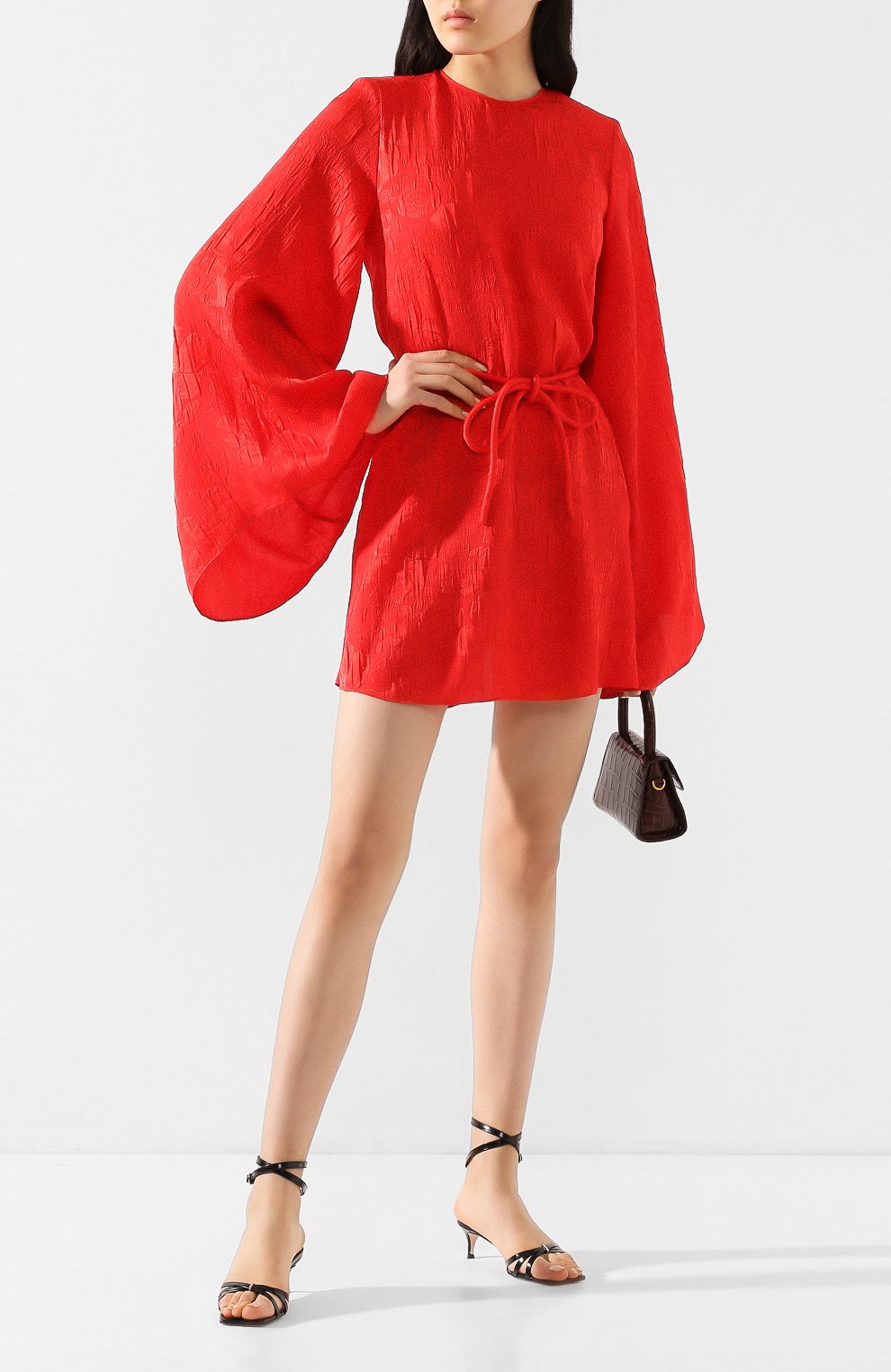 Шелковое платье STELLA MCCARTNEY красного цвета по цене 195000 руб., арт. 600163/S0A11, фото 2 Шелковое платье STELLA MCCARTNEY, арт. 600163/S0A11, фото 2