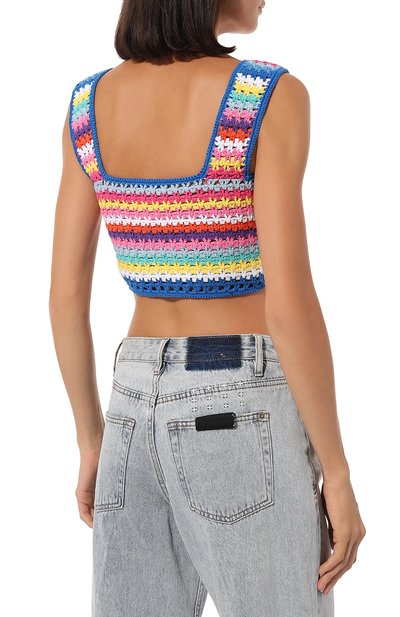 Хлопковый топ MC2 SAINT BARTH разноцветного цвета по цене 11500 руб., арт. STBW/HALIMA/06515D, фото 4 Хлопковый топ MC2 SAINT BARTH, арт. STBW/HALIMA/06515D, фото 4