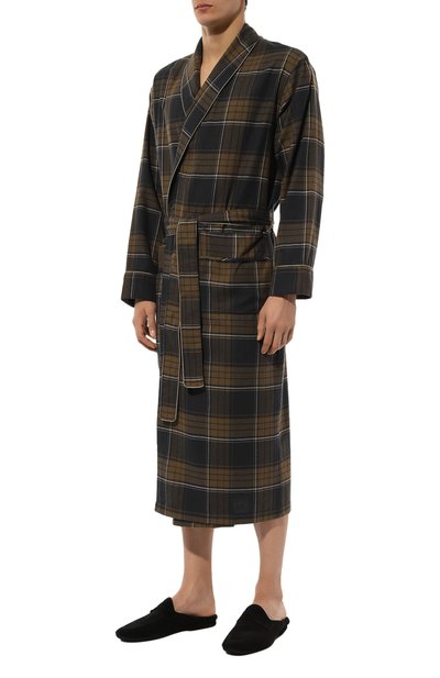 Халат из хлопка и шерсти ZIMMERLI, арт. 4600-75143, фото 3