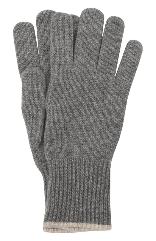 Кашемировые перчатки Brunello Cucinelli M2293118 Серый M2293118