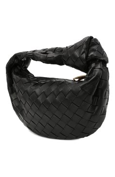 Женская сумка jodie mini BOTTEGA VENETA черного цвета, арт. 651876/VCPP5 | Фото 4 (Сумки-технические: Сумки top-handle; Материал: Натуральная кожа; Материал сплава: Проставлено; Размер: mini; Драгоценные камни: Проставлено)