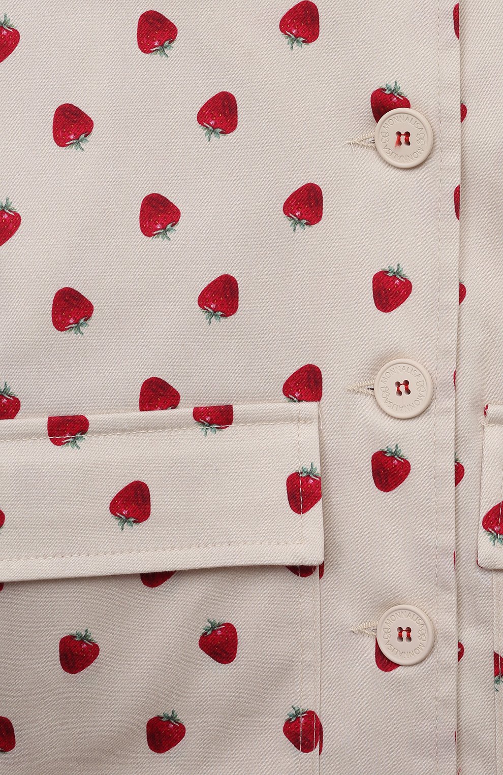 Хлопковый жакет MONNALISA, арт. 11C106, фото 3