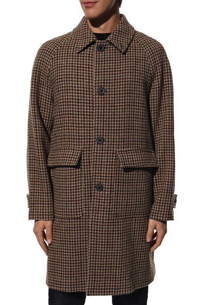 Шерстяное пальто PALTO бежевого цвета по цене 87300 руб., арт. MARCELL0 M00N VICHY R, фото 3 Шерстяное пальто PALTO, арт. MARCELL0 M00N VICHY R, фото 3