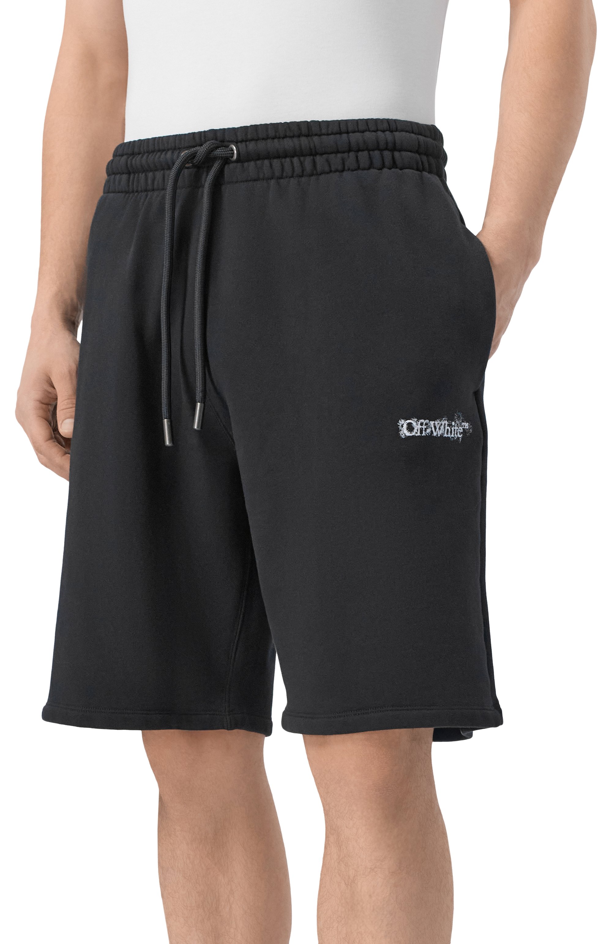 Хлопковые шорты OFF-WHITE, арт. 0MCI013S26FLE001, фото 3