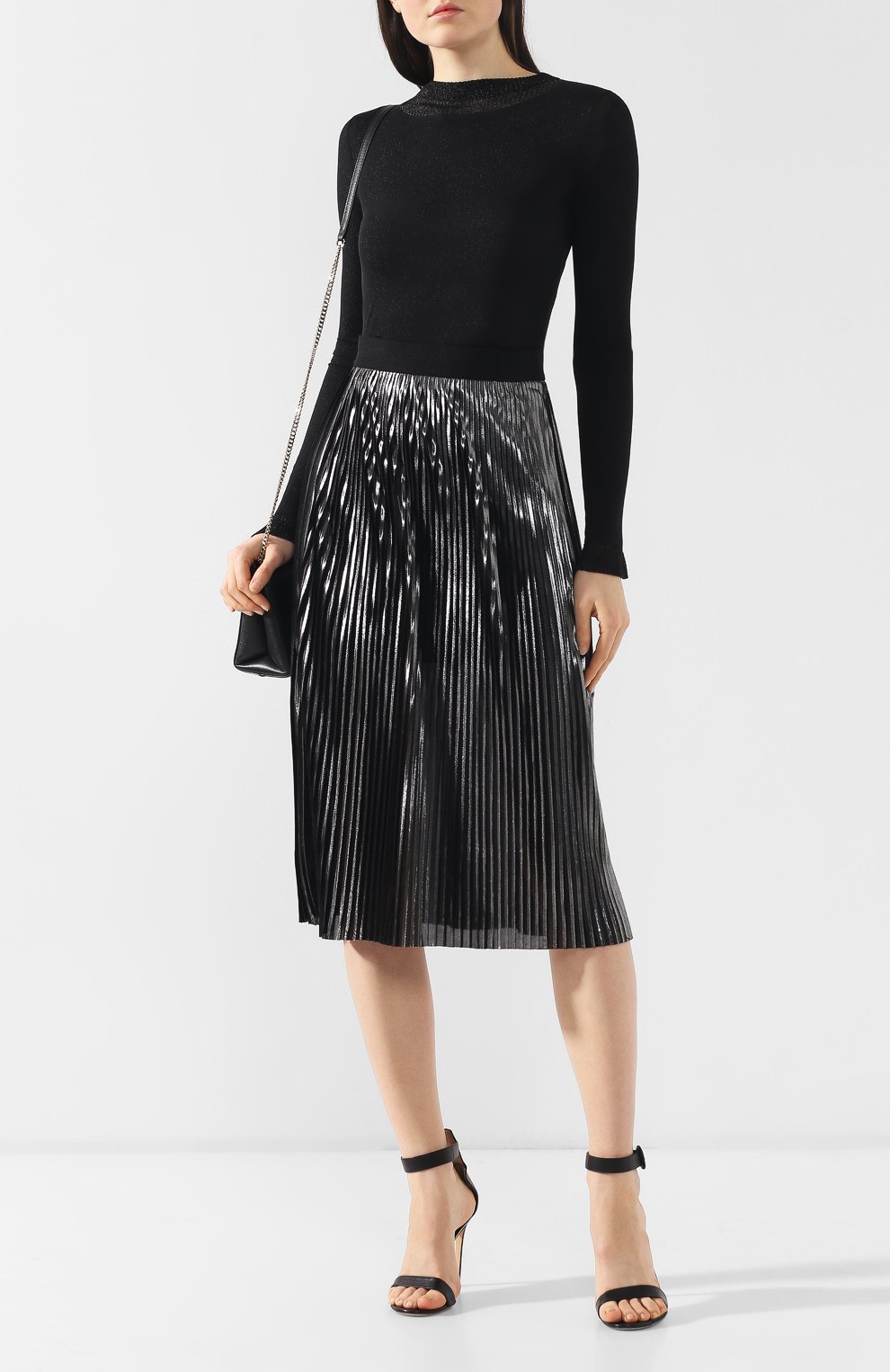 Пуловер из вискозы PHILOSOPHY DI LORENZO SERAFINI черного цвета по цене 52700 руб., арт. V0909/705, фото 2 Пуловер из вискозы PHILOSOPHY DI LORENZO SERAFINI, арт. V0909/705, фото 2