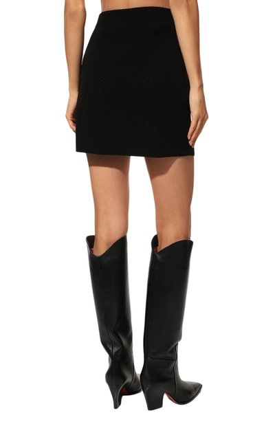 Юбка из вискозы ULYANA SERGEENKO черного цвета по цене 60000 руб., арт. MGL008SS22P (0238л), фото 4 Юбка из вискозы ULYANA SERGEENKO, арт. MGL008SS22P (0238л), фото 4