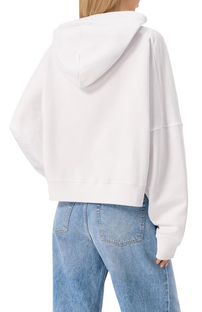 Хлопковое худи DSQUARED2 белого цвета по цене 51400 руб., арт. S73GU0105/S25551, фото 4 Хлопковое худи DSQUARED2, арт. S73GU0105/S25551, фото 4