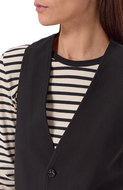 Жилет из вискозы Ann Demeulemeester B0012379/FA558 Чёрный  B0012379/FA558 Фото 5