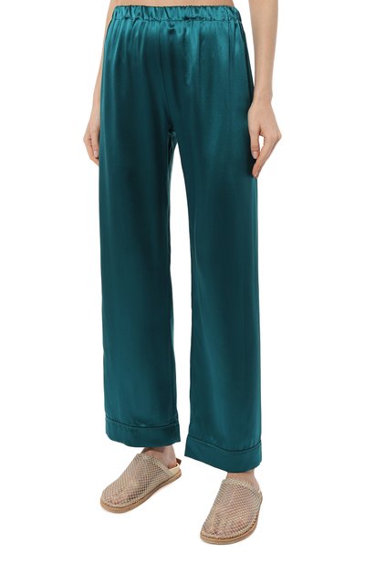 Шелковая пижама PRIMROSE бирюзового цвета по цене 39900 руб., арт. 1W.530RB.S017, фото 5 Шелковая пижама PRIMROSE, арт. 1W.530RB.S017, фото 5