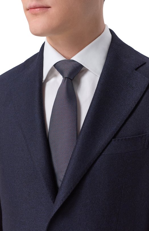 Шелковый галстук Brioni 062I00/PD463 Бордовый  062I00/PD463 Фото 2