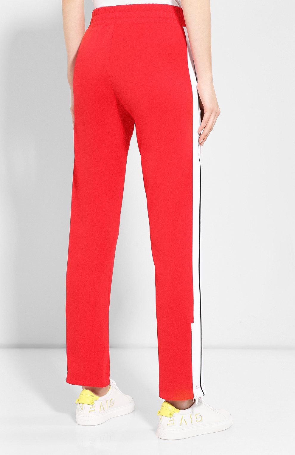 Брюки PALM ANGELS красного цвета по цене 36050 руб., арт. PMCA007F193840072001/W, фото 4 Брюки PALM ANGELS, арт. PMCA007F193840072001/W, фото 4