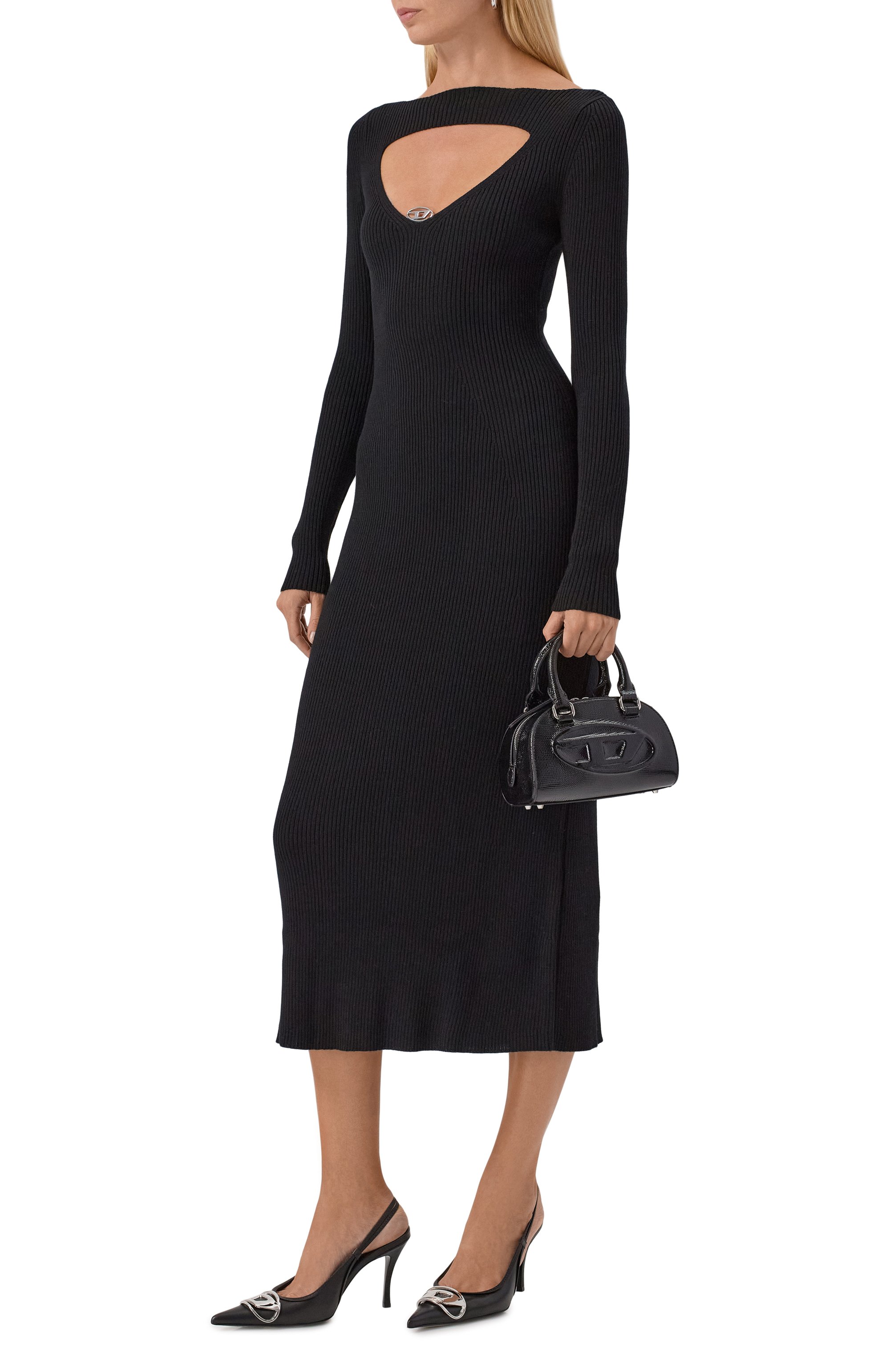 Сумка 1dr dome mini DIESEL черного цвета по цене 49150 руб., арт. X10369/P8631, фото 7 Сумка 1dr dome mini DIESEL, арт. X10369/P8631, фото 7