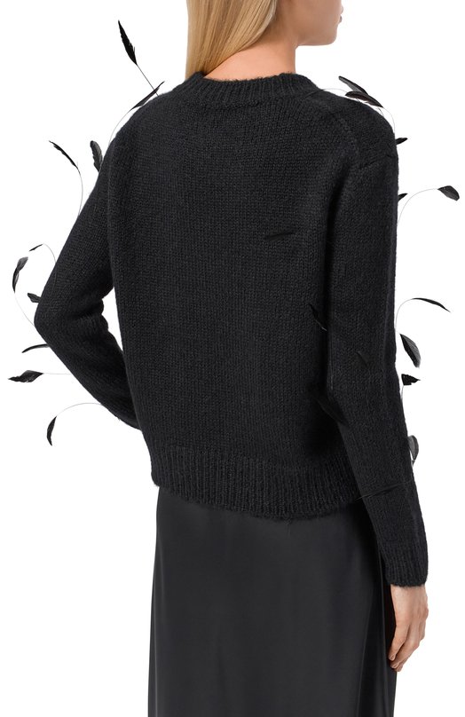 Шерстяной свитер Jil Sander J03GP0179/J14810 Чёрный  J03GP0179/J14810 Фото 4