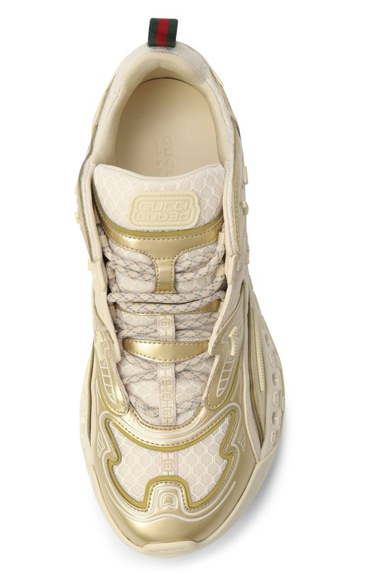 Текстильные кроссовки Cub3d Gucci 828059/FAEIV Золотой  828059/FAEIV Фото 6