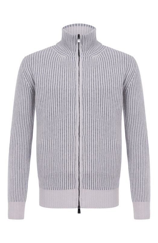 Кардиган из кашемира и шерсти Corneliani 26M535-2625102 Серый 26M535-2625102