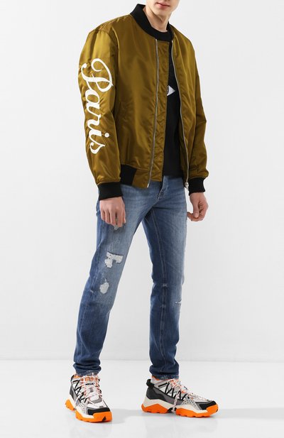 Бомбер KENZO хаки цвета по цене 48850 руб., арт. FA55BL1911NB, фото 2 Бомбер KENZO, арт. FA55BL1911NB, фото 2
