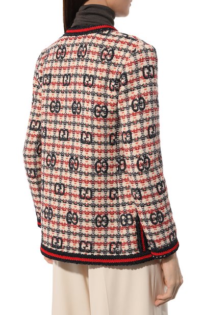 Жакет GUCCI красного цвета по цене 374400 руб., арт. 610060/ZADEH, фото 4 Жакет GUCCI, арт. 610060/ZADEH, фото 4