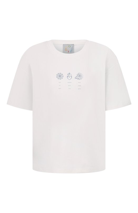 Хлопковая футболка OLOLOL OLTSH023/5532.101 Белый OLTSH023/5532.101