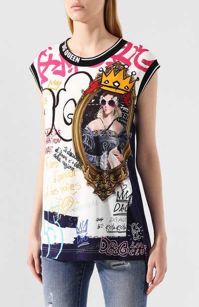 Хлопковая майка DOLCE & GABBANA, арт. F8L38T/G7TLX, фото 3