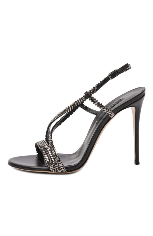 Кожаные босоножки Josephine Julia 100 Casadei 1L438B1001/C2953 Серый  1L438B1001/C2953 Фото 4