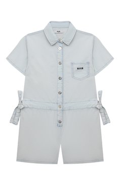 Детские джинсовый комбинезон MSGM KIDS голубого цвета, арт. S4MSJGJS046 | Фото 1 (Девочки Кросс-КТ: Комбинезон-одежда; Материал сплава: Проставлено; Нос: Не проставлено; Материал внешний: Хлопок; Ростовка одежда: 8 лет | 128 см, 16 лет | 164 см, 6 лет | 116 см, 10 - 11 лет | 140 - 146см, 12 лет | 152 см)