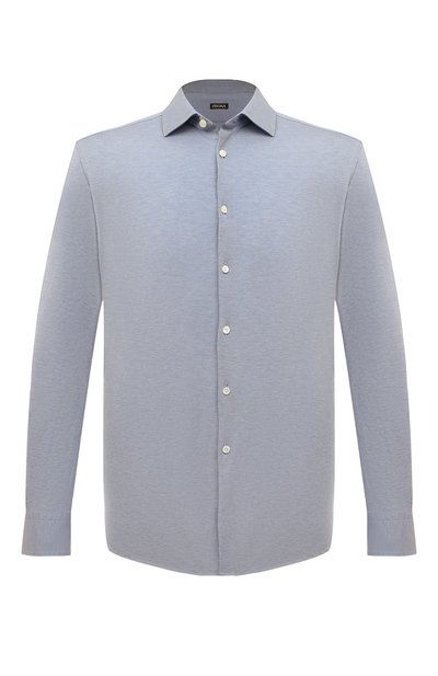 Мужская хлопковая ру�башка ZEGNA, арт. UBX18A5/SRF5