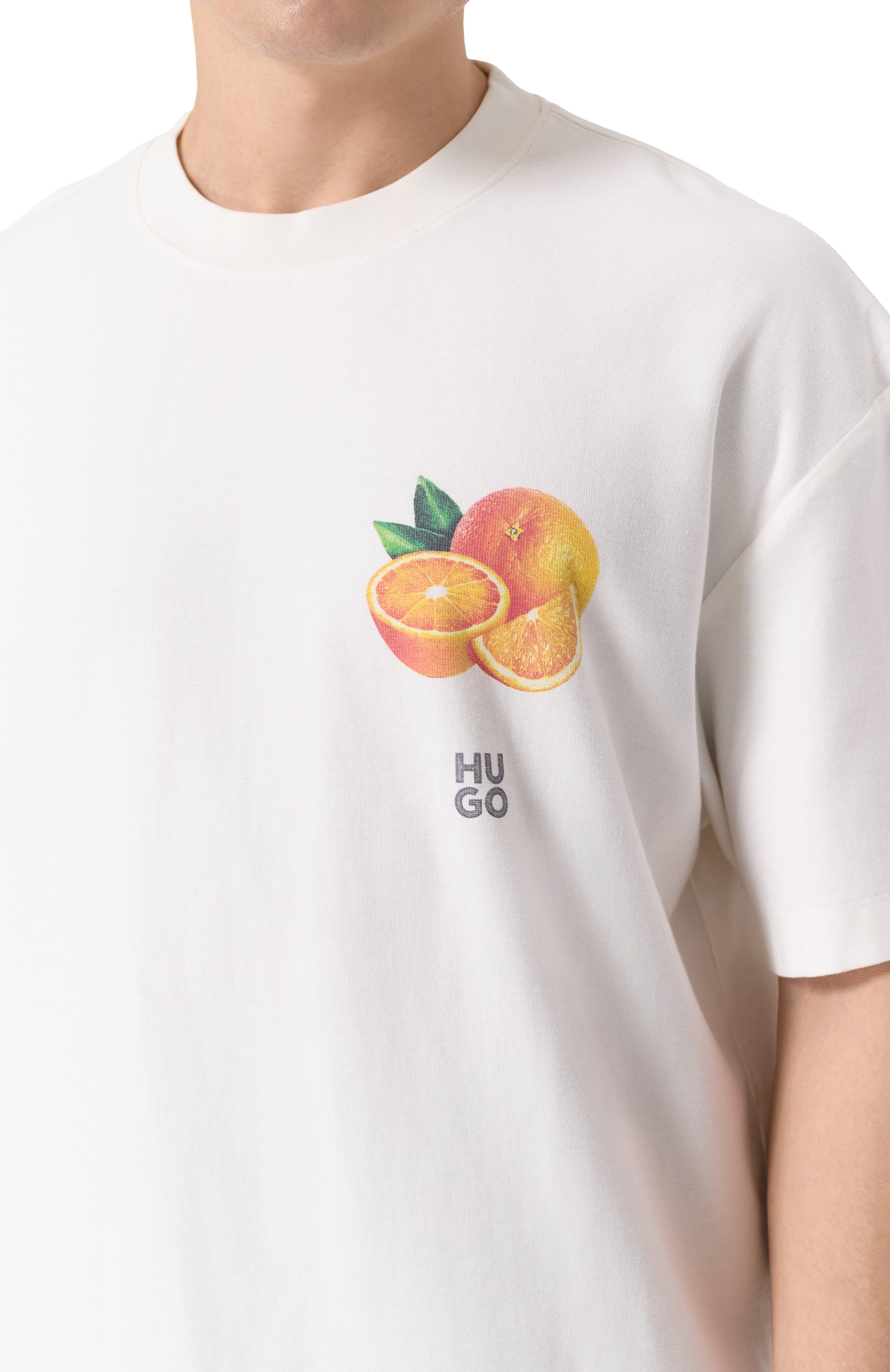 Хлопковая футболка HUGO, арт. 50537576, фото 5
